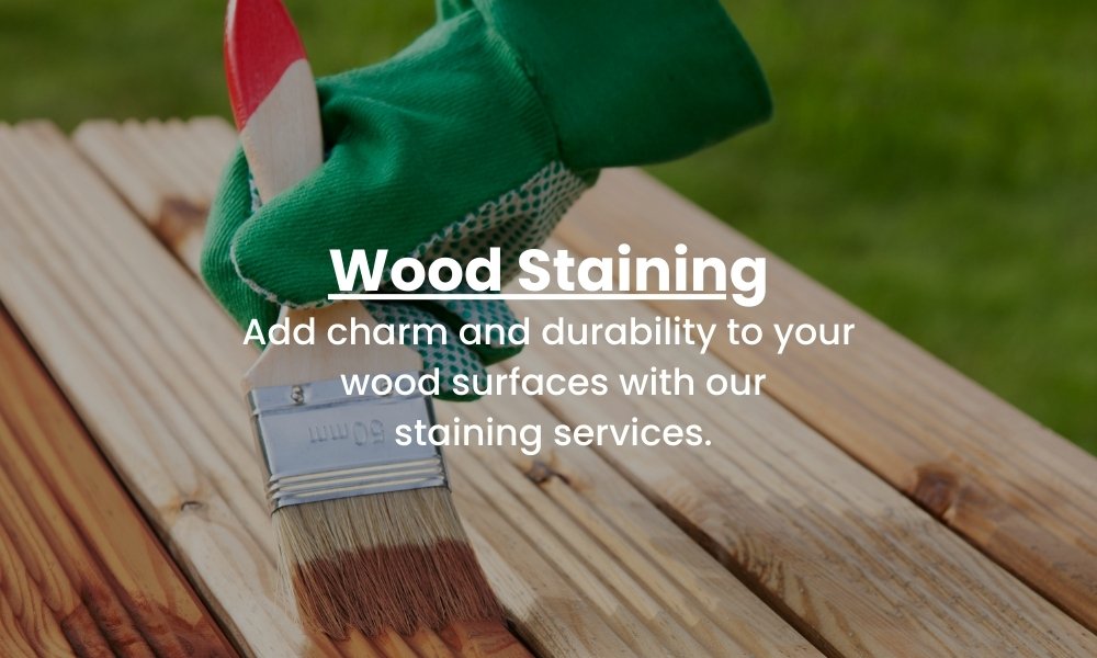 Wood staining service california